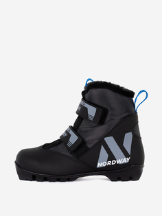 Ботинки для беговых лыж детские Nordway Polar NNN, Черный, размер 32