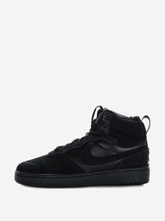 Кеды высокие утепленные для мальчиков Nike COURT BOROUGH MID 2, Черный, размер 37.5