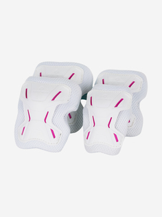 Набор защиты для катка детский Nordway Slide Girl, Белый, размер 130-145