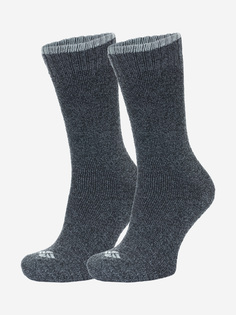 Носки, 2 пары, Columbia Moisture Control Anklet, Серый, размер 43-46