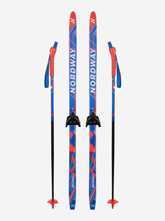 Комплект лыжный детский Nordway Flame 75 mm, Мультицвет, размер 140