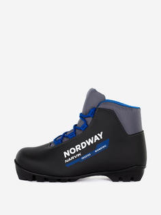 Ботинки для беговых лыж детские Nordway Narvik NNN, Черный, размер 36