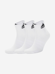 Носки adidas, 3 пары, Белый, размер 37-39
