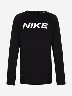 Лонгслив для мальчиков Nike Pro, Черный, размер 137-147