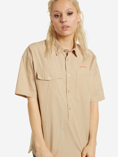 Рубашка с коротким рукавом женская Merrell, Бежевый, размер 46-48