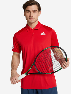 Футболка мужская adidas Club 3-Stripe, Красный, размер 48-50