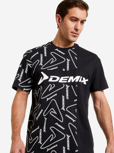 Футболка мужская Demix, Черный, размер 44-46