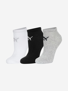 Носки PUMA, 3 пары, Серый, размер 39-42