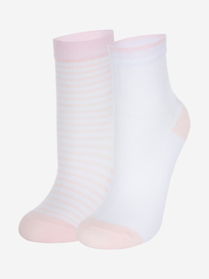 Носки для девочек Wilson, 2 пары, Розовый, размер 31-33