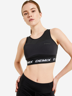 Спортивный топ бра Demix, Черный, размер 42