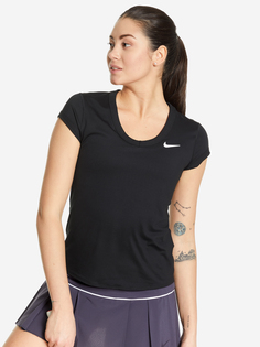 Футболка женская Nike Court Dri-FIT, Черный, размер 42-44