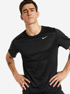 Футболка мужская Nike Breathe Run, Черный, размер 44-46