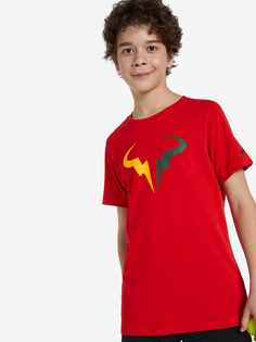 Футболка для мальчиков Nike Court Dri-FIT Rafa, Красный, размер 128-137