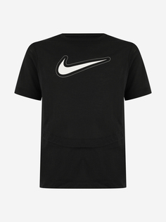 Футболка для девочек Nike Dri-FIT Trophy, Черный, размер 146-156