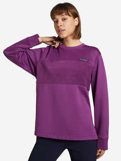 Джемпер флисовый женский Columbia Columbia River Fleece Pullover, Plus Size, Фиолетовый, размер 58-60