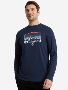 Лонгслив мужской Columbia Blue Reef LS Graphic Tee, Синий, размер 56