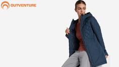 Куртка утепленная женская Outventure, Синий, размер 52