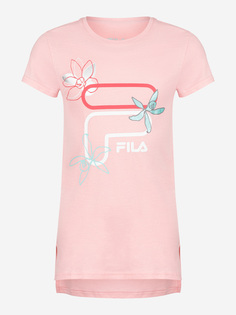 Футболка для девочек FILA, Розовый, размер 170