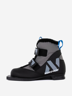 Ботинки для беговых лыж детские Nordway Polar 75 mm, Черный, размер 36