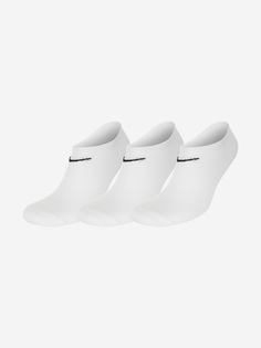 Носки Nike Lightweight No-Show, 3 пары, Белый, размер 41-45