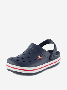 Шлепанцы для мальчиков Crocs Crocband Clog K, Синий, размер 27