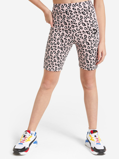 Бриджи для девочек PUMA Classics Summer Roar T7 Aop, Розовый, размер 117-128