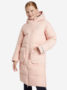 Пальто утепленное для девочек FILA, Розовый, размер 146