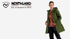 Куртка утепленная женская Northland, Зеленый, размер 48