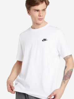 Футболка мужская Nike Sportswear Club, Белый, размер 46-48