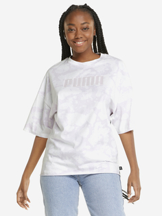 Футболка женская PUMA Summer Graphic AOP, Фиолетовый, размер 48-50