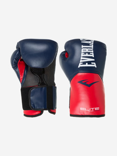 Перчатки боксерские Everlast Elite Pro style, Синий, размер 10 oz