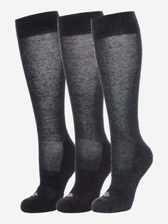 Носки, 3 пары, Columbia NEW COTTON HALF CUSION, Черный, размер 35-38