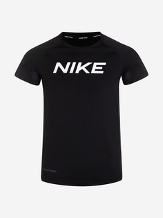 Футболка для мальчиков Nike Pro, Черный, размер 147-158