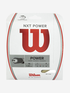 Струна для большого тенниса Wilson NXT POWER 16, Белый, размер Без размера