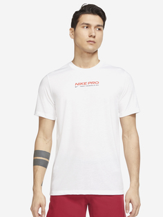 Футболка мужская Nike Pro Dri-FIT, Белый, размер 46-48