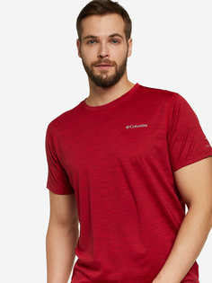 Футболка мужская Columbia Alpine Chill Zero Short Sleeve Crew, Красный, размер 54