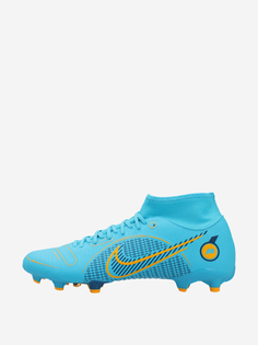 Бутсы мужские Nike Superfly 8 Academy FG/MG, Голубой, размер 41