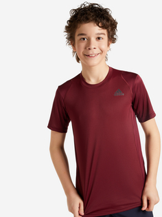 Футболка для мальчиков adidas, Красный, размер 128