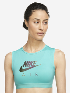Спортивный топ бра Nike Air Dri-FIT Swoosh, Голубой, размер 42-44