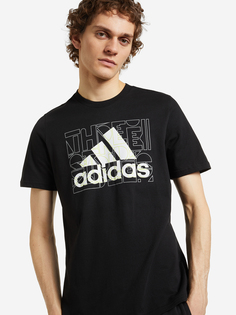 Футболка мужская adidas Digital DNA Badge Of Sport Graphic, Черный, размер 56-58