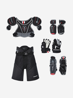 Набор защиты хоккейный детский Nordway 300, Черный, размер 100-125