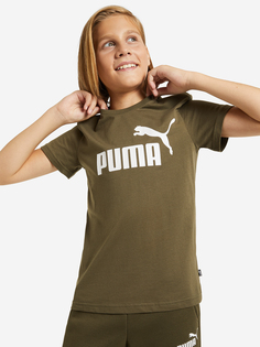 Футболка для мальчиков PUMA ESS, Зеленый, размер 129-140