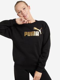 Свитшот женский PUMA Ess+ Metallic, Черный, размер 48-50