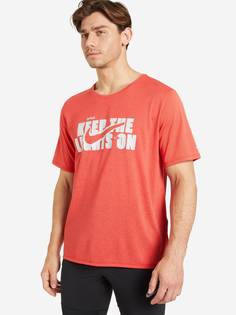 Футболка мужская Nike Dri-FIT Miler Wild Run, Красный, размер 44-46
