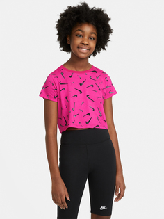 Футболка для девочек Nike Sportswear, Розовый, размер 146-156