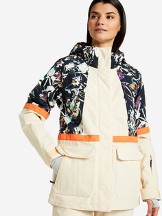 Куртка утепленная женская Roxy, Бежевый, размер 48