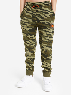 Брюки для мальчиков Converse Knee Patch Camo, Зеленый, размер 133