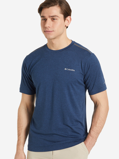 Футболка мужская Columbia Tech Trail Crew Neck, Синий, размер 50-52