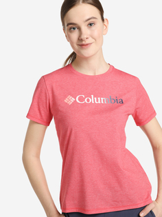 Футболка женская Columbia Sun Trek SS Graphic Tee, Красный, размер 50