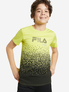 Футболка для мальчиков FILA, Зеленый, размер 128